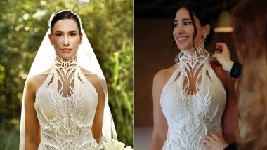 这位设计师设计了一件完全3D打印的婚纱 巴西新娘的梦幻礼服