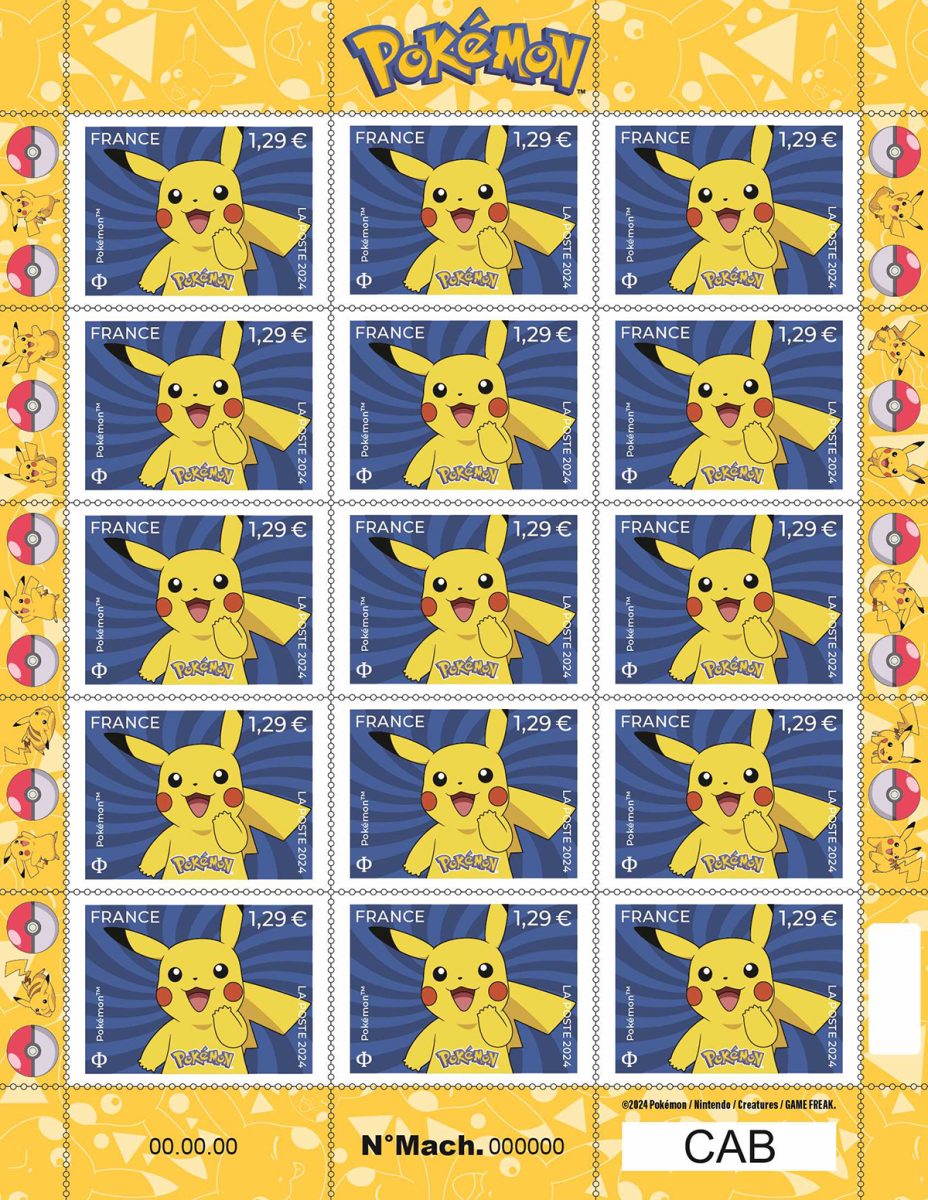 法国邮政推出一系列邮票以纪念神奇宝贝Pokémon