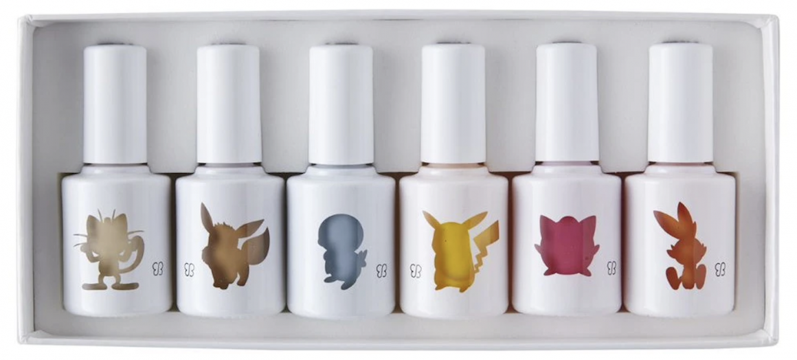 日本品牌 uka 推出 6 种神奇宝贝主题色的指甲油